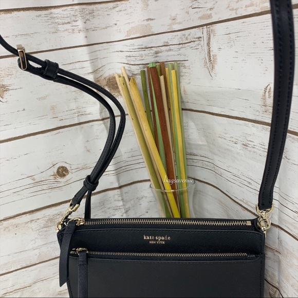 Kate spade Cameron zip crossbody black leather - Picture 4 of 6